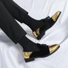 Fashion Suede Leather Shoes Men Casual Luxury Brand Handmade Penny Loafers Men Slip On Flats Driving Dress Shoes Black Green Moccasins