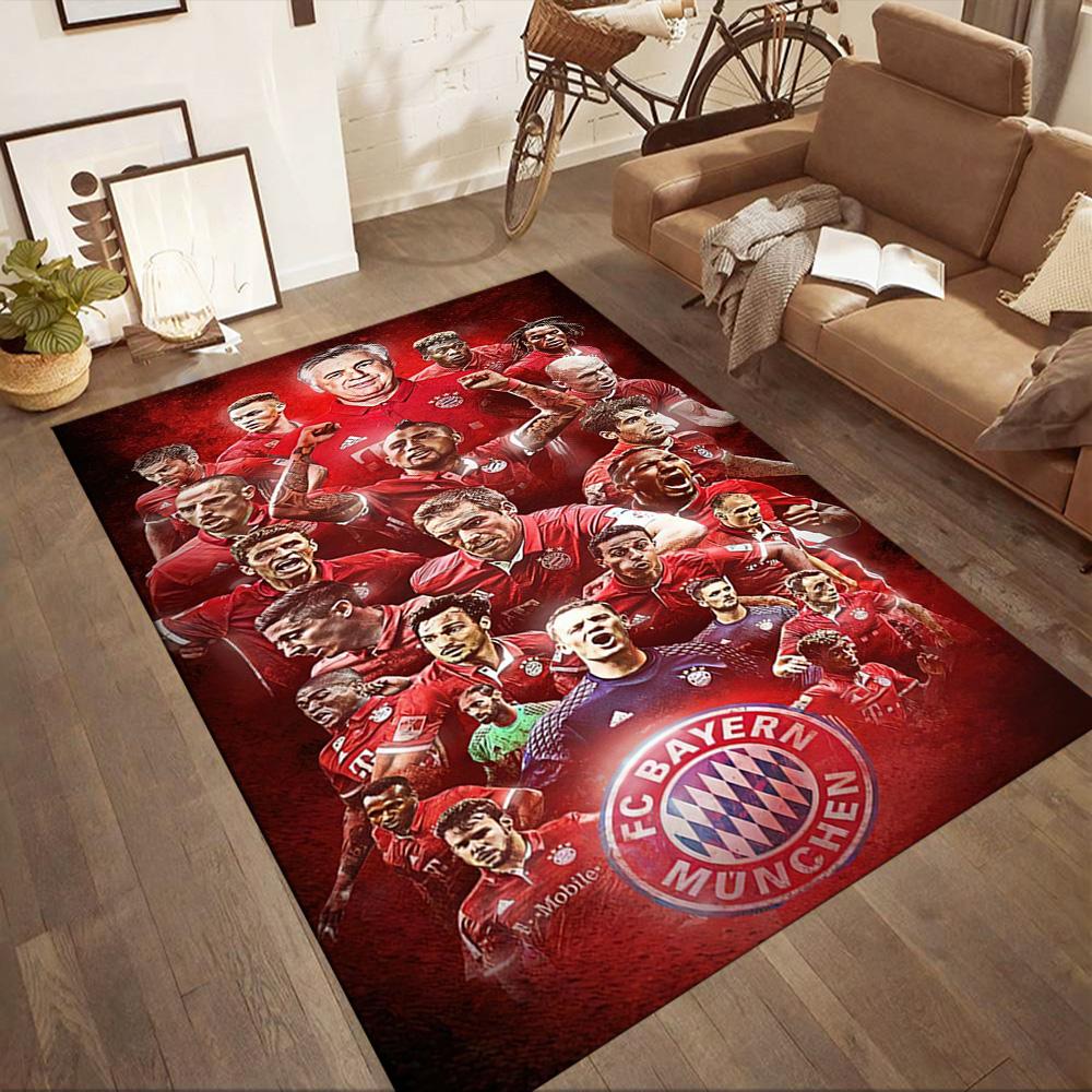 Bayern Munich Area Rug Design for Outdoor Study room Dormitory Entryway Anti-slip Rug Decorate Offices Wedding Party Gift