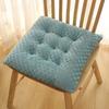 Seat Pad Anti-Slip Strap Design Soft Texture Plush High Elasticity Protective Washable Thickened Student Square Chair Cushion for Home