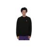 ONITSUKA TIGER Logo Embroidered Crew Neck Long Sleeve Sweatshirt Unisex Sweatshirt Black 2183B433-001