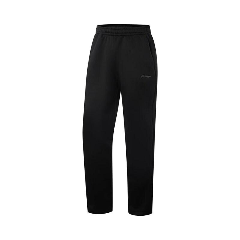 Li-Ning Men s Fleece-Lined Straight-Leg Knit Sports Trousers AKLVA59 3XL