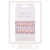 2023 Fake Nails Nail Coffin Stick Designs Box Short Square with Press Glue Tips Art Press On Set Full Cover Artificial