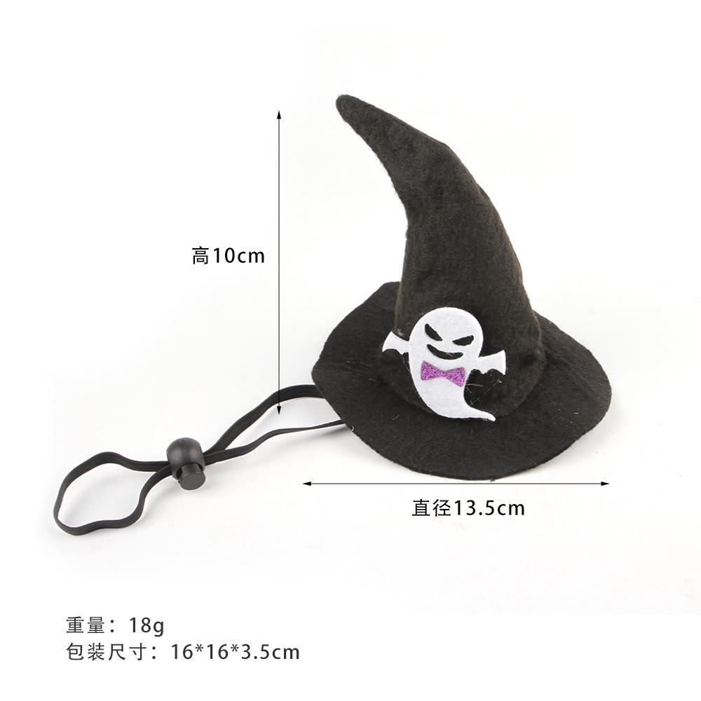 Kreatywny Śmieszny Kapelusz Halloweenowy dla Zwierząt Dynia Śmieszne Nakrycie Głowy dla Zwierząt Kot Kot Kapelusz Czarownicy