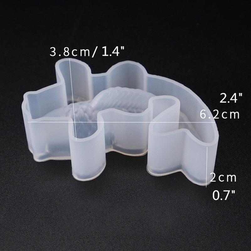 1Pcs 3D Koi Fish Carp Mold Cake Chocolet Baking Mold Cake Decoration Mould Silicone Jelly Handmade Mold