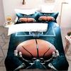 Basketball quilt cover bedding sports theme 3D digital printing three or four-piece set