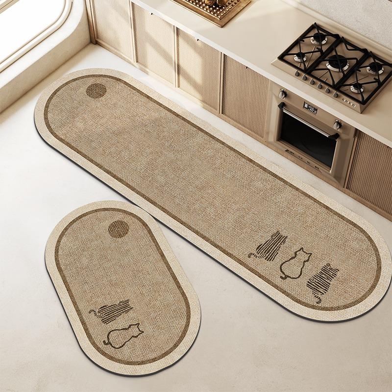 

Carpet for Kitchen Floor Mat Pvc Waterproof Leather Foot Mats Anti-slip Oil-proof Dachshund Carpets Long Rug Decoration Rugs 50x80cm