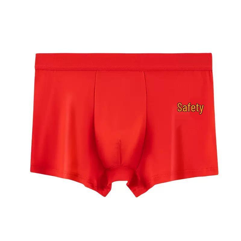 

Men s Influencer Style Red Chinese New Year Underwear L (for 80-100 jin)