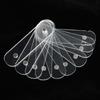 10PCS Magnetic Magnetic Nail Holder Clear Design Acrylic Strip Display  Manicure Practice