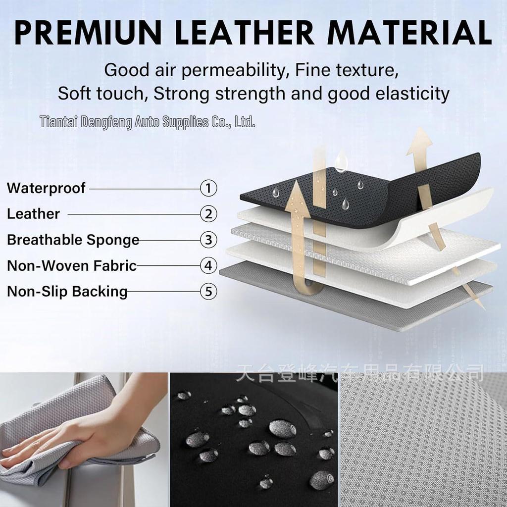 Universal Leather Car Seat Covers for Sedans, SUVs, and Trucks