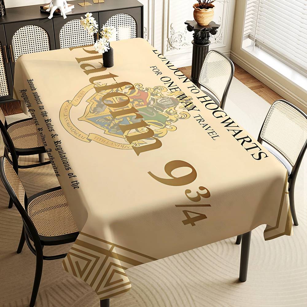 

Килимок для столу Прямокутний Водонепроникний Фільм Гаррі Поттер Декор для дому Fiesta Декор для їдальні Багаторазова накидка на стіл Приладдя для вечірки 100x160 cm