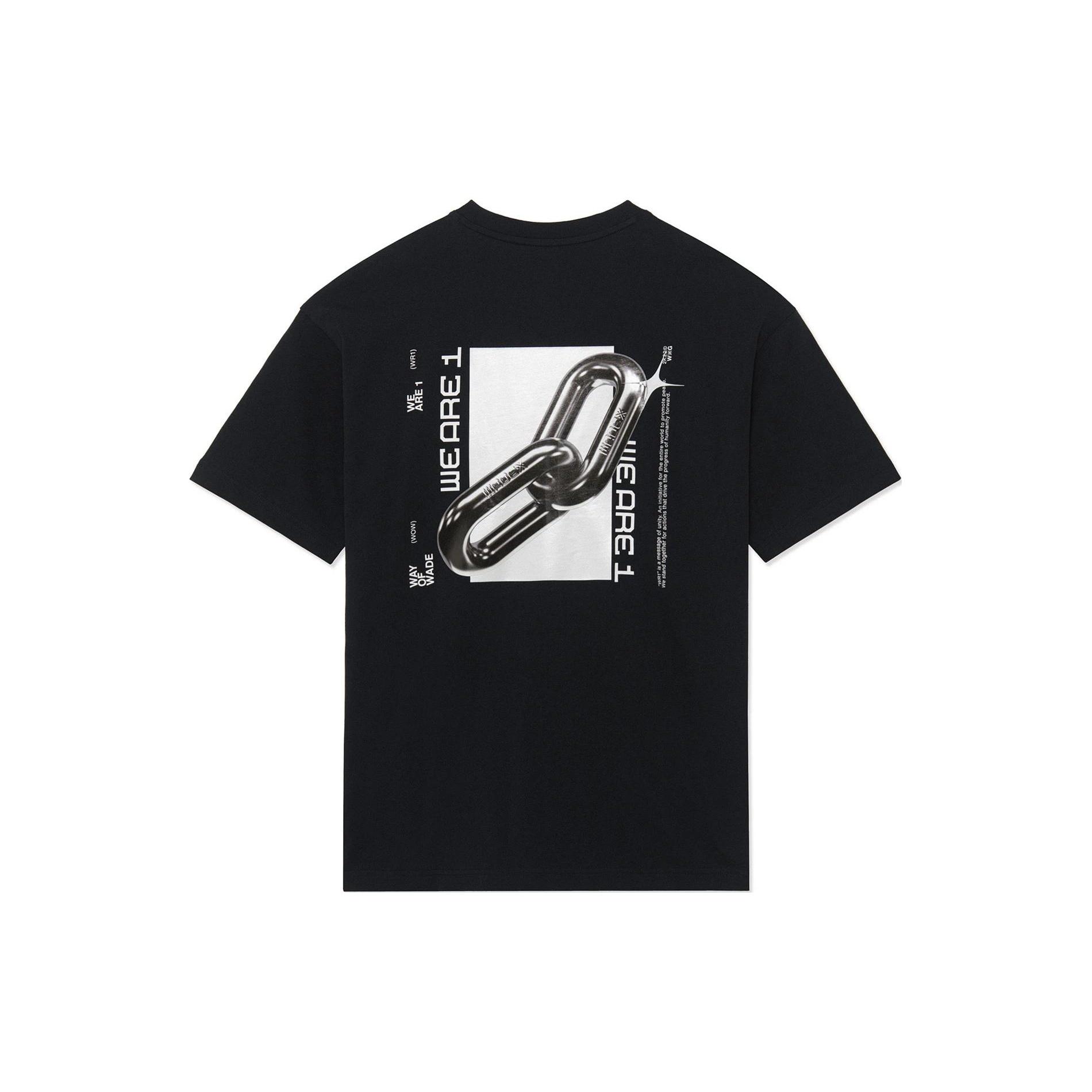 Li-Ning x Glare Way Of Wade Graphic T-shirt Black Men s AHSS643-1 L