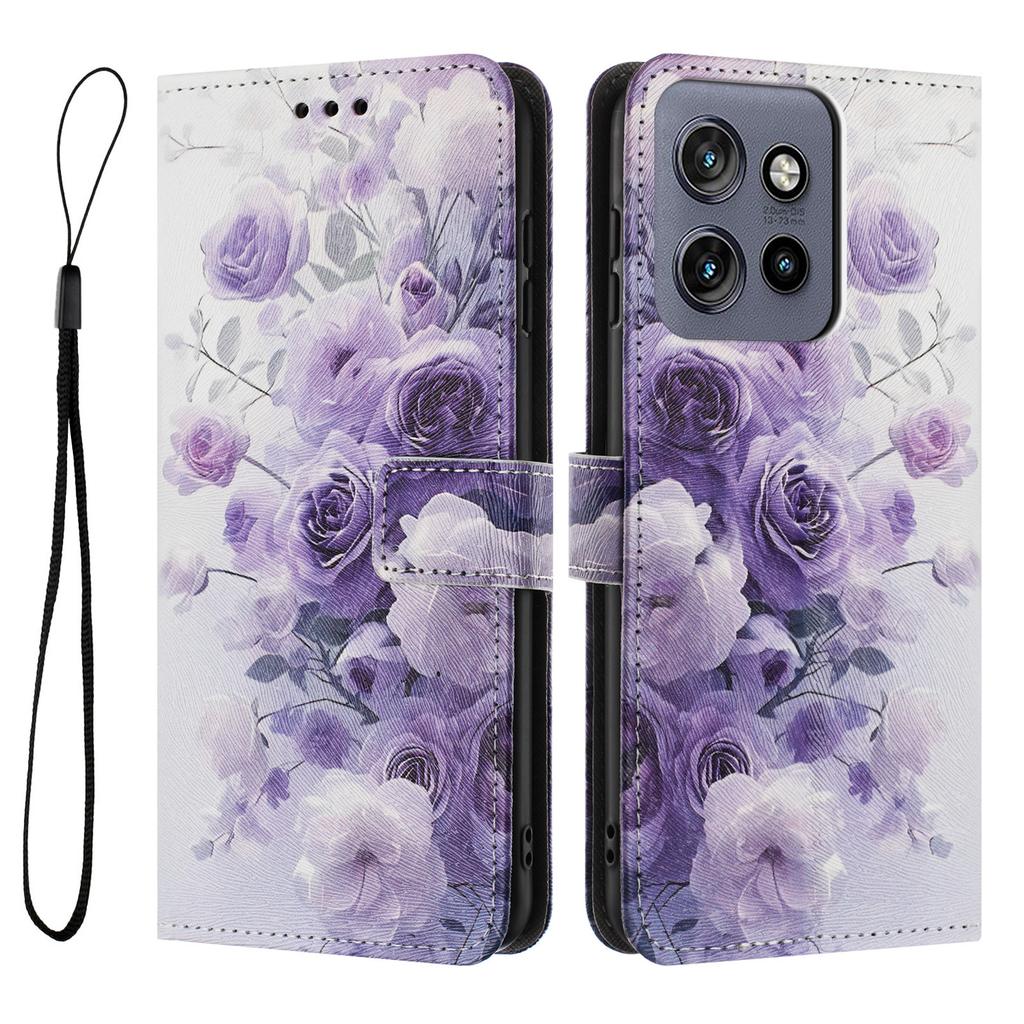 YX-2501 Leather Case For Motorola Moto S50 5G/Edge 50 Neo 5G/Thinkphone 25 5G Pattern Printing Wallet Phone Cover