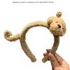 Cute Bear Hairband Plush Headwear Cartoon Headbands Essential for Hairstyles