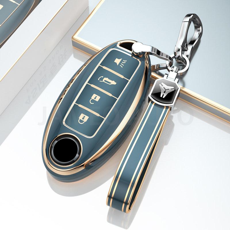 Anti-Scratch TPU Car Key Case For Nissan Sentra Leaf Rogue Sunny Versa Patrol X-Trail Qashqai GT-R Kicks Key Cover for Infiniti