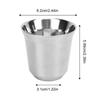80ml Capacity Coffee Cup Set 304 Stainless Steel Double Wall Cup Insulated Coffee Cup  Cafe Setting