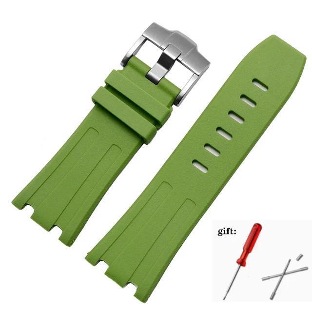 For Audemars and Piguet Royal Oak Strap Original AP 15710 26470 Silicone Rubber Sport Watch Strap 28mm Watchband Accessories