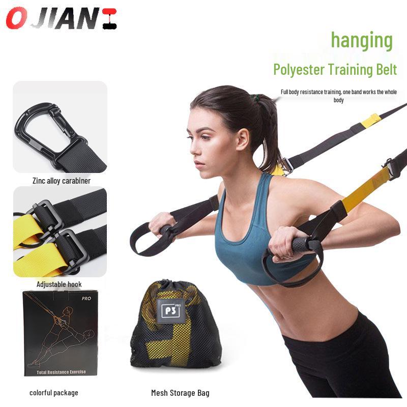 TRX Suspension Straps & Resistance Bands Set: Fitness Training Kit & Pull-Up Bar