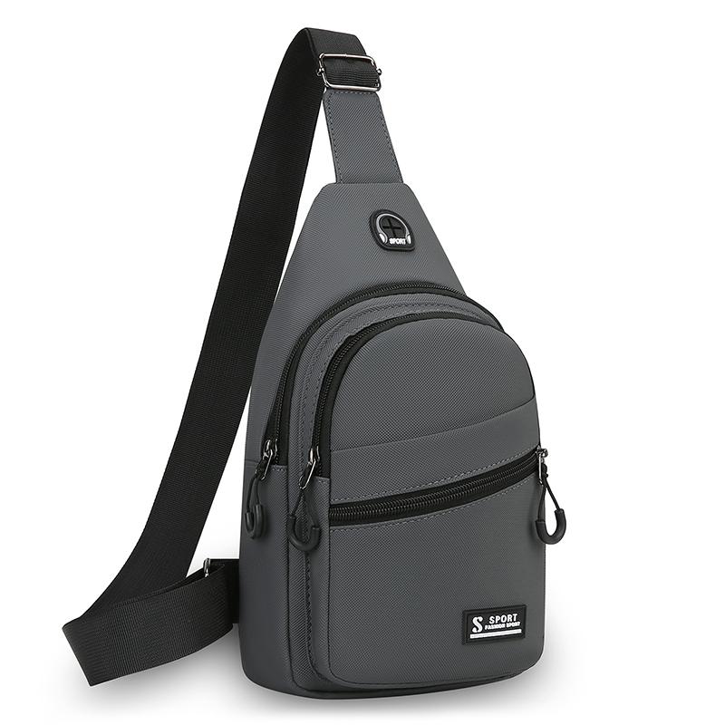 Waterproof Nylon Chest  Bag - Men's Crossbody Sling Backpack, Compact Shoulder Messenger Bag, Travel & Outdoor Hiking Pack