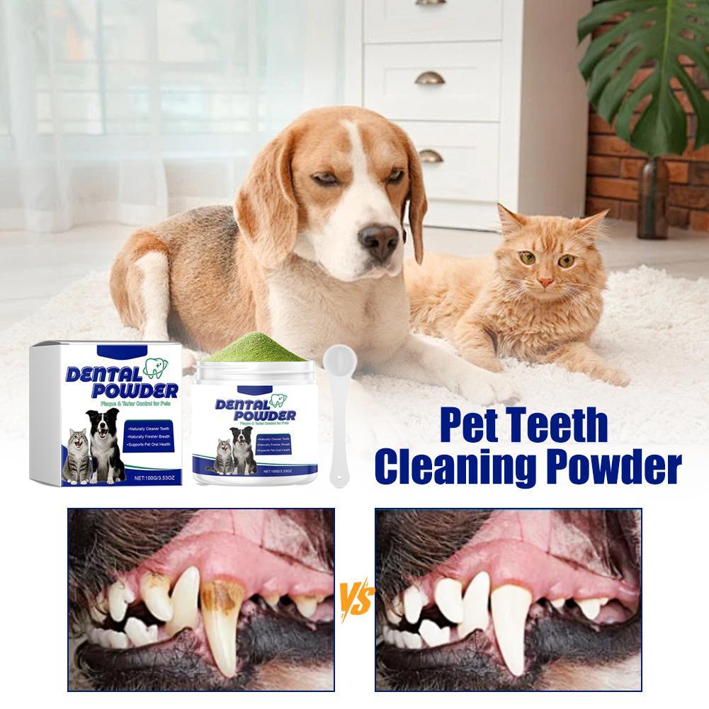 Pet Tooth Cleaning Powder Remover Bad Breath Freshener | Pet Dental Care Balance Oral PH HOW5677