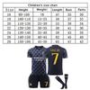 Real Madrid Vinicius Dětský Fotbalový Dres Set Polyester Prodyšný 150-160cm Černý