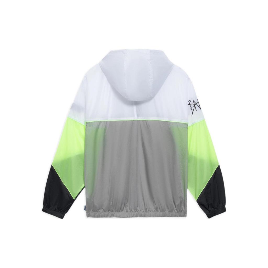 Li-Ning Badfive Chaqueta Casual Colorblock con Cremallera para Hombre Chaquetas Blanco Gris AFDS361-2