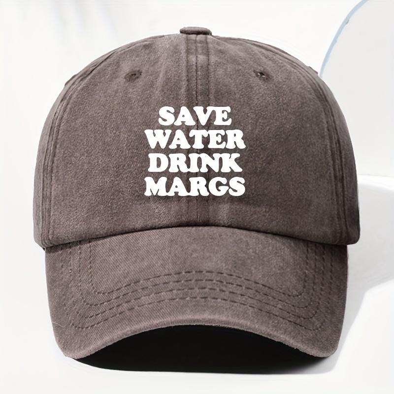 

Men s and Women s Same Style Letter Slogan Printed Washed Retro Baseball Cap Fashionable Outdoor Hat Adjustable коричневий