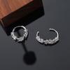 Steel Hollow Hip Hop Dragon mønster Koreansk stil øredobber Circle Ear Studs Men Hoop øredobber