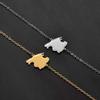 18CM + 4CM Braccialetti Mappa Maiorca Spagna Per Donne Ragazze Gioielli Colore Oro/Colore Argento 011462 25-26s