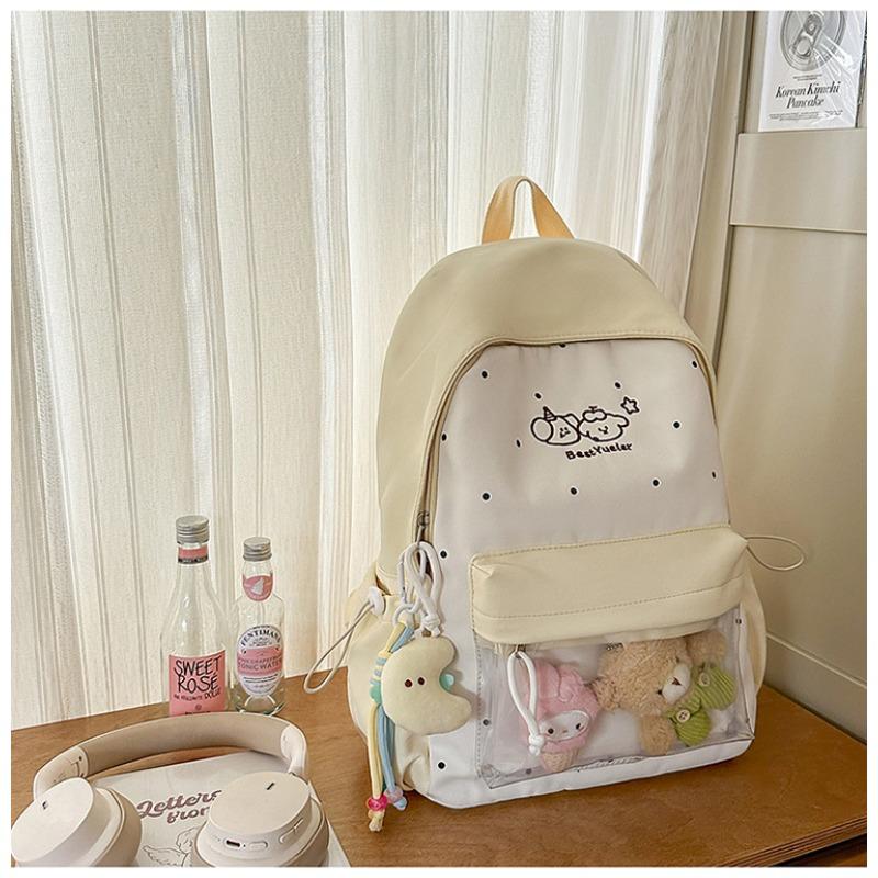 New high-value fresh and sweet candy color dopamine cute cartoon backpack junior high school students lightweight backpack