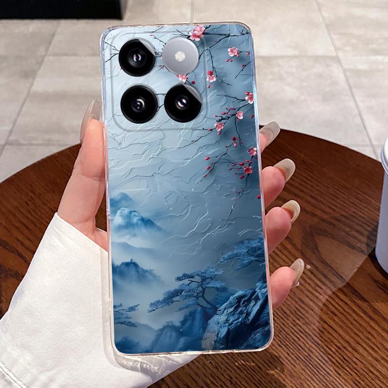 Jelly Casing For Xiaomi 14T 14TPro Clear Silicone Soft TPU Back Cover For Xiaomi 14T Pro Cute Cat Rabbit Heart Protective Case