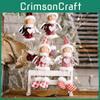 Whimsical Christmas Decoration Featuring Heart Girl With Checkered Fabric Wings