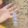 Four-key Transparent Light-up PC Decompression Keyboard Toy Keychain