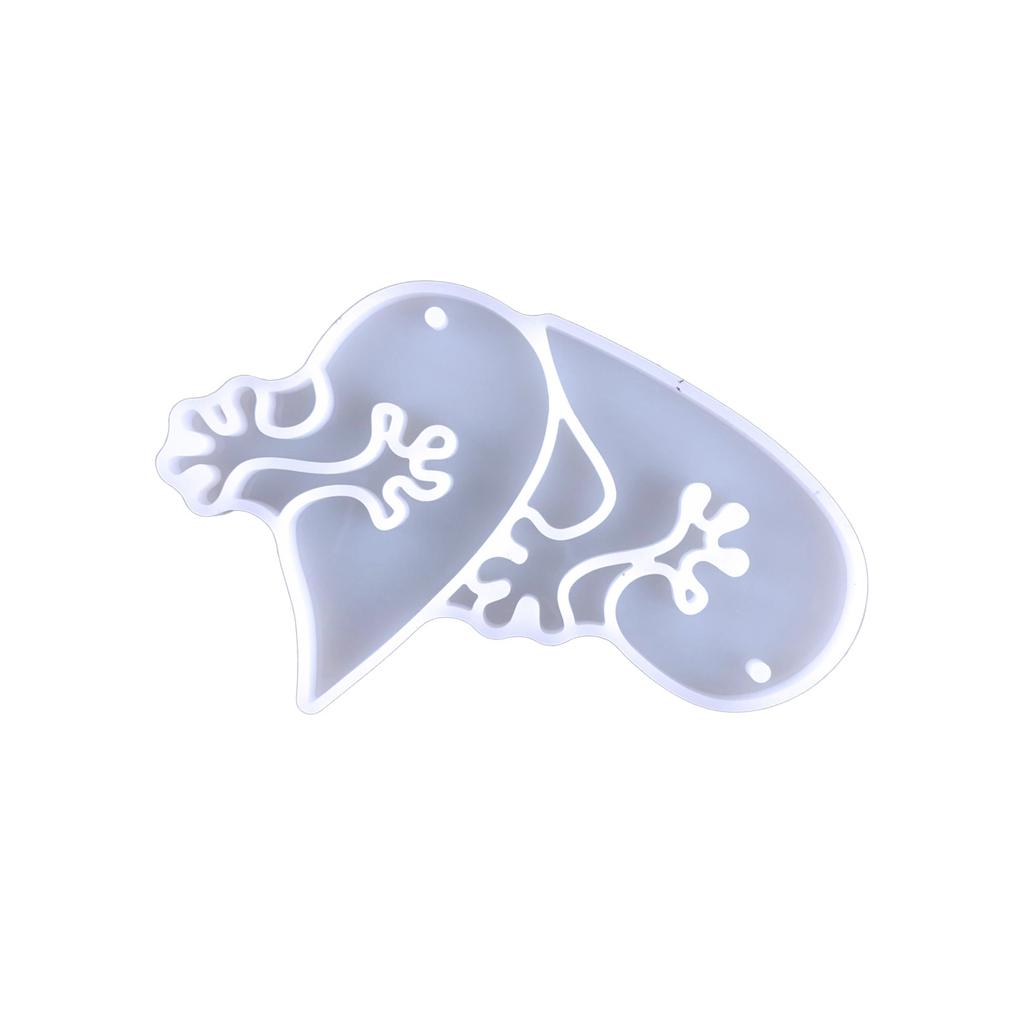Create Unique Heart-shaped Crystal Keychain Pendant Resin Mold Epoxy Resin Mould Casting Jewelry Making Mold Decoration