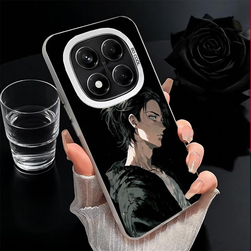 A-Attack On T-Titan Eren Yeager Soft Phone Case for Samsung Galaxy S24 S25 FE S26 Edge S23 Ultra S22 Plus S21 + Shockproof Cover