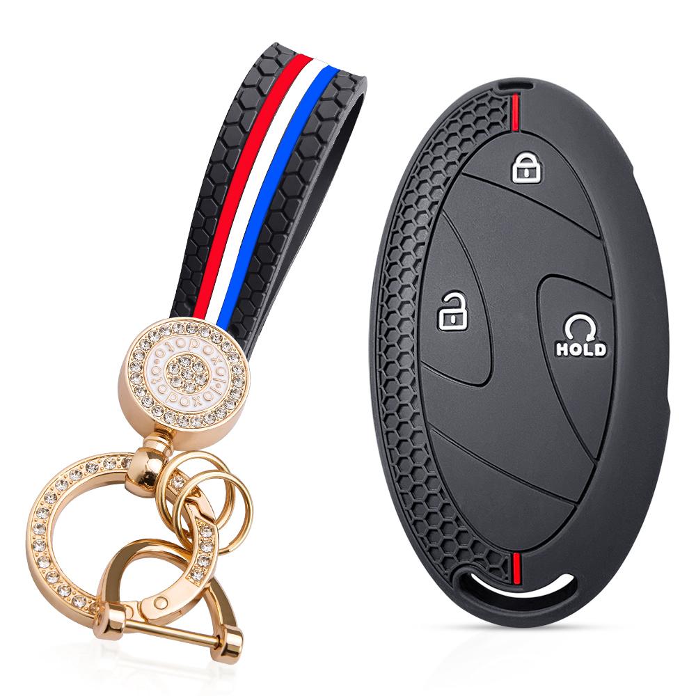 For Hyundai Kona Ioniq Santa Fe MX5 Tucson 2025 StubHub 2024 Silicone Car Remote Key Case Cap Cover Shell Keychian Fob Holder