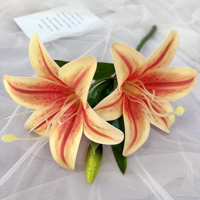 

Plants Flower Simulated Lily Wedding Hotel Restaurant Decoration Props Photography Orange