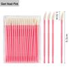 Compact Disposable Spiral Lip Brush - Portable Mini Cotton Swab for Lipstick & Gloss Application
