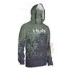 HUK Men's Long-Sleeved Hooded Mask Fishing Clothing Anti-UV Shirts