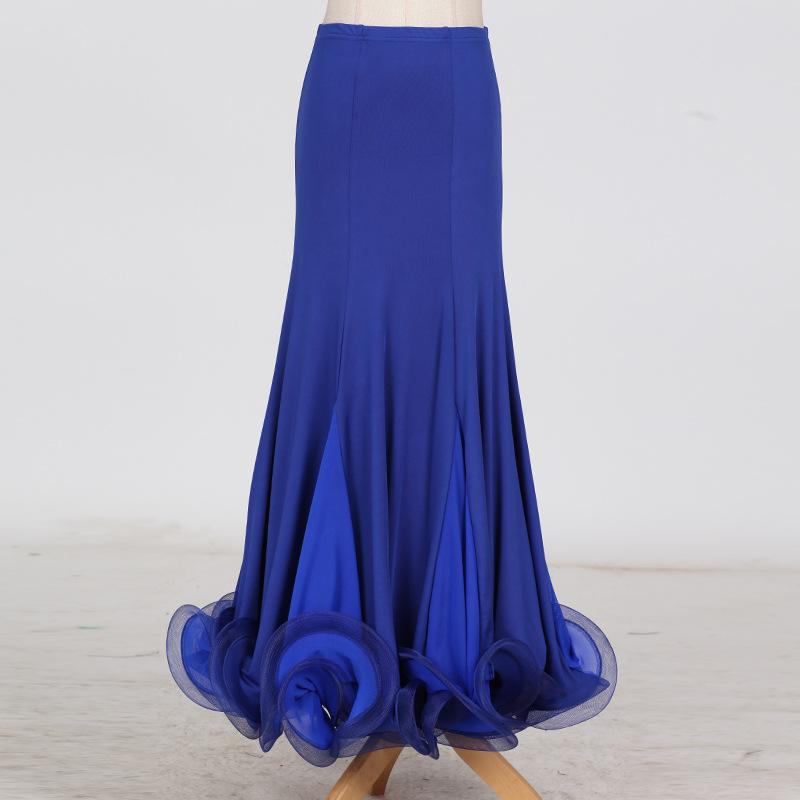 Lady Ballroom Dance Skirt Female Modern Dancing Practice Skirt National Standard Dance Skirt Ballroom Dance