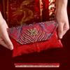 High-End Chinese Wedding Red Envelope Bag for 10,000 Yuan, New Style Cloth Art Design, Perfect for Parents' Address Change Gift