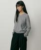 Lingseoul Lambswool V-Neck Knit-Gray
