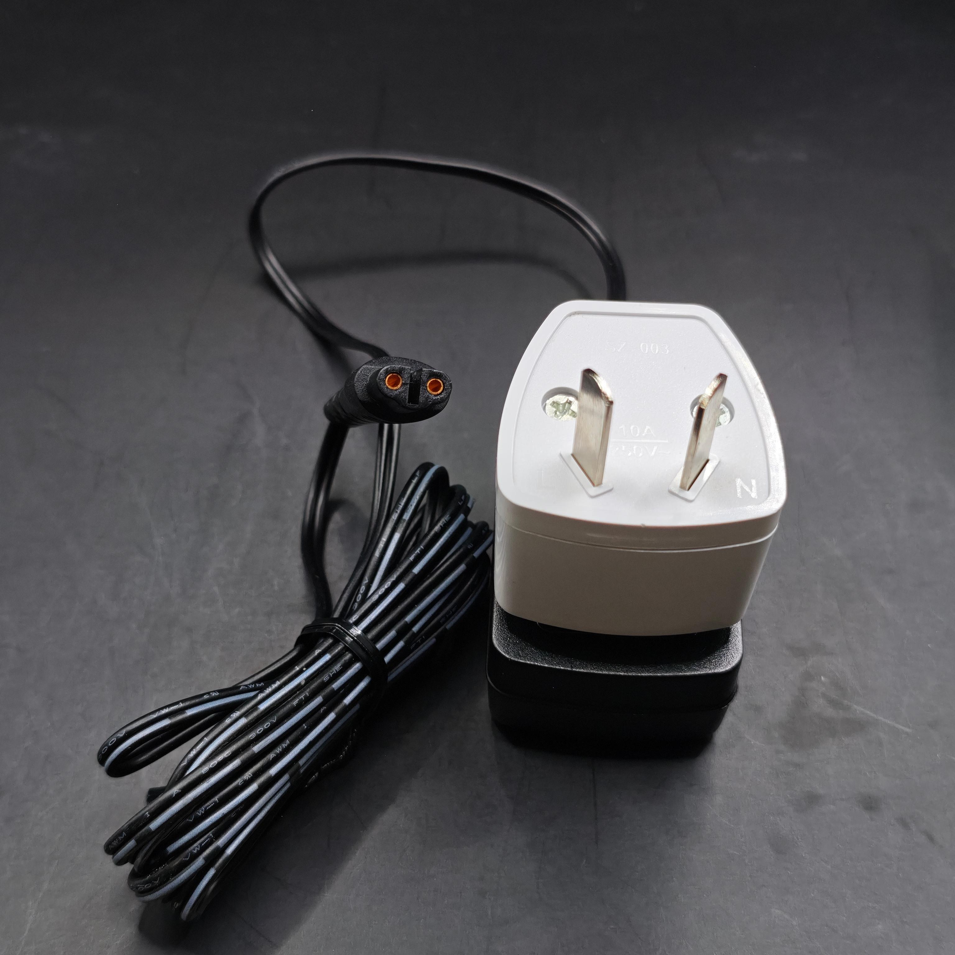 

Shaver Charger Power Adapter Replacement For Remington R-460d R-600 R-3010 R-4100 R-4110 R-4130 R-4135 R-4150 R-4155 R-5010 F3790 F3800 F3900 F4800 Australian Standard чорний