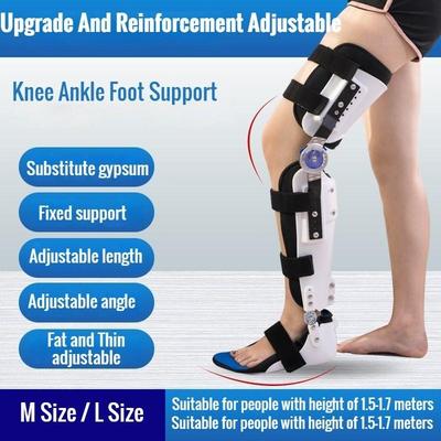 New Adjustable Angle Height Knee Ankle Foot Brace Thigh Knee Joint Foot Support Protector