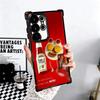 Lamb Heinz Tomato Ketchup Soft Phone Case For Samsung Galaxy S26 Ultra S25 Edge S24 FE S23 Plus S22 S21 + S20 Plating Anti-Fall
