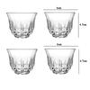 4pcs Sets Exquisite Glass Cup Tea Cup Shot Glass Transparent Drinking Glasses Light Luxury Wine Glass Party Elegant Glassware