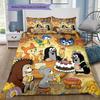 Krtek The Little Mole Color Umbrella Daisy Rain Bug Cartoon Print 3pcs Bedding Set Duvet Cover Pillowcases Kids Cartoon Home Textile For Children Fans
