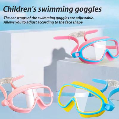 Swim Goggles Set Wide View Anti Fog Swimming Goggles with Nose Clips And Earplugs Kids No Leaking Pool Goggles