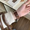 Color Match Corduroy Leather Bracelet For Apple Watch Band S11/10/9/8/7/6/5/Ultra iWatch Strap 49/46/45/44/42/41/40/38mm Casual