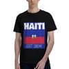 Haiti EST 1804 Unabhängigkeit Haitianische Flagge Merch 100% Baumwolle T-Shirt Herren Übergroße T-Shirts Herren Rundhals Kurzarm S6XL