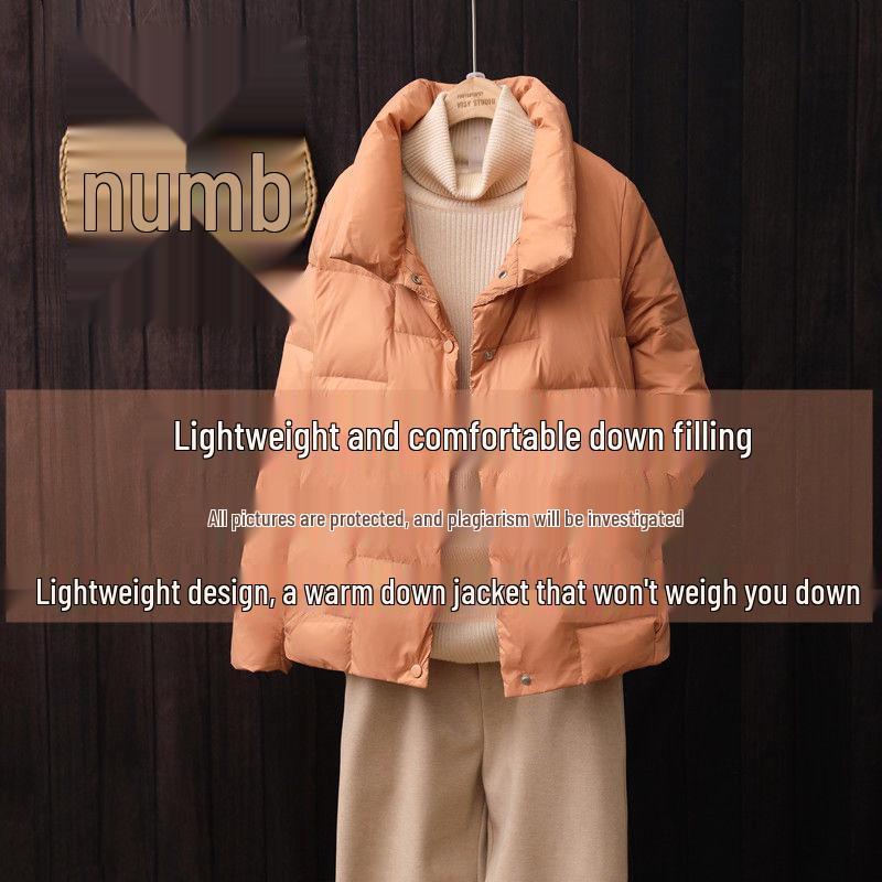 Women's Lightweight Ultra-Light Down Jacket - Short, Plus Size, Casual Trendy Outerwear for Autumn and Winter